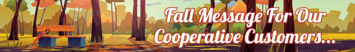 Fall Message from Patrons Coop