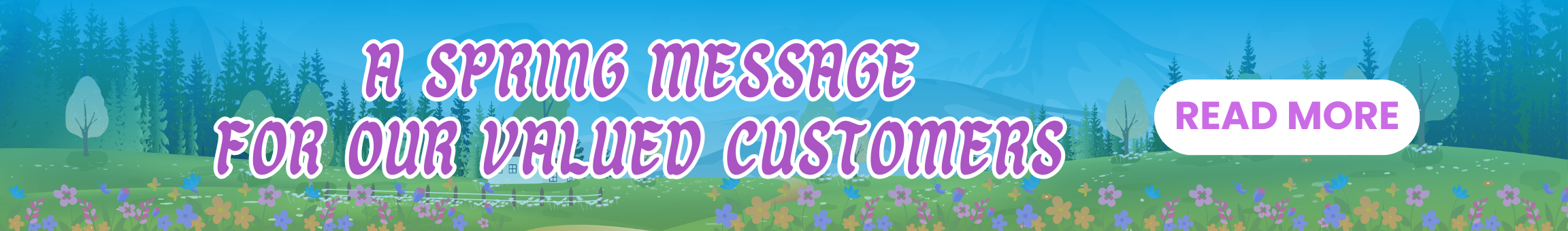 Patrons Cooperative Spring Message Banner
