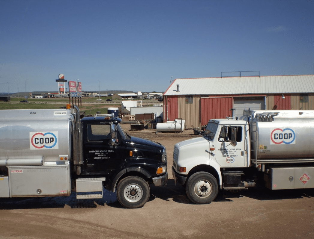 Patrons Coop Association Bulk Fuel Delivery Trucks