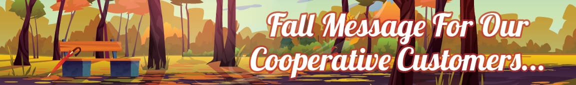 Fall Message from Patrons Coop